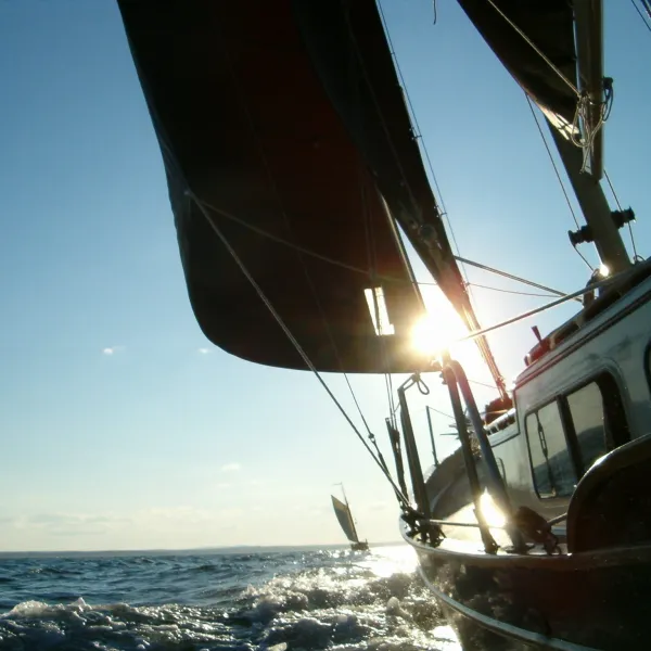 Pineapple Ketch at sunset