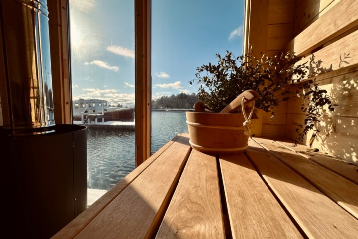 a view of a large window